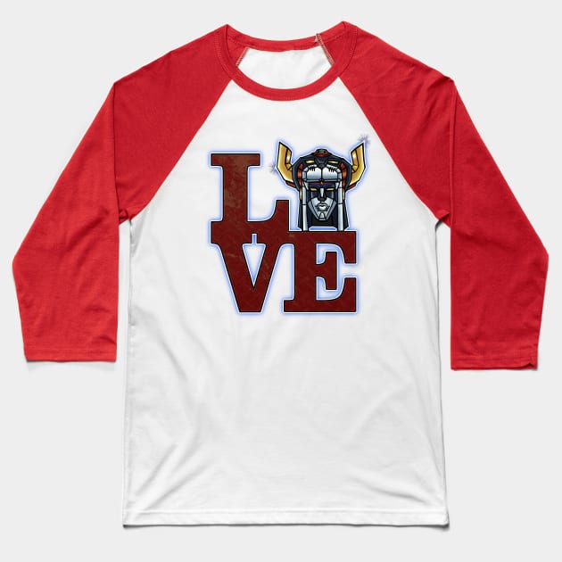 Love Voltron Baseball T-Shirt by Lmann17